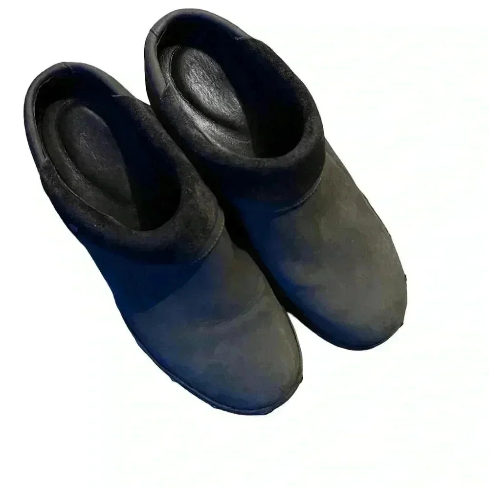 Merrell Luxe Wrap Women's 8 leather Slip-On Comfort Clogs Mules Size 8